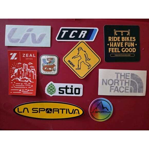 10x Ski Rock Climb Hike Outdoor Stickers Mixed Lot Outdoor Stio La Sportiva Ikon - Picture 5 of 5